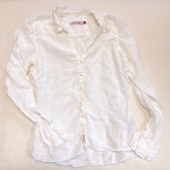 White Stuff Linen White Button Up - 10 - Picture 1 of 5